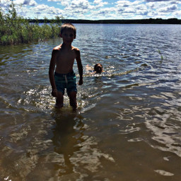 wisconsin swimming lake family freetoedit
